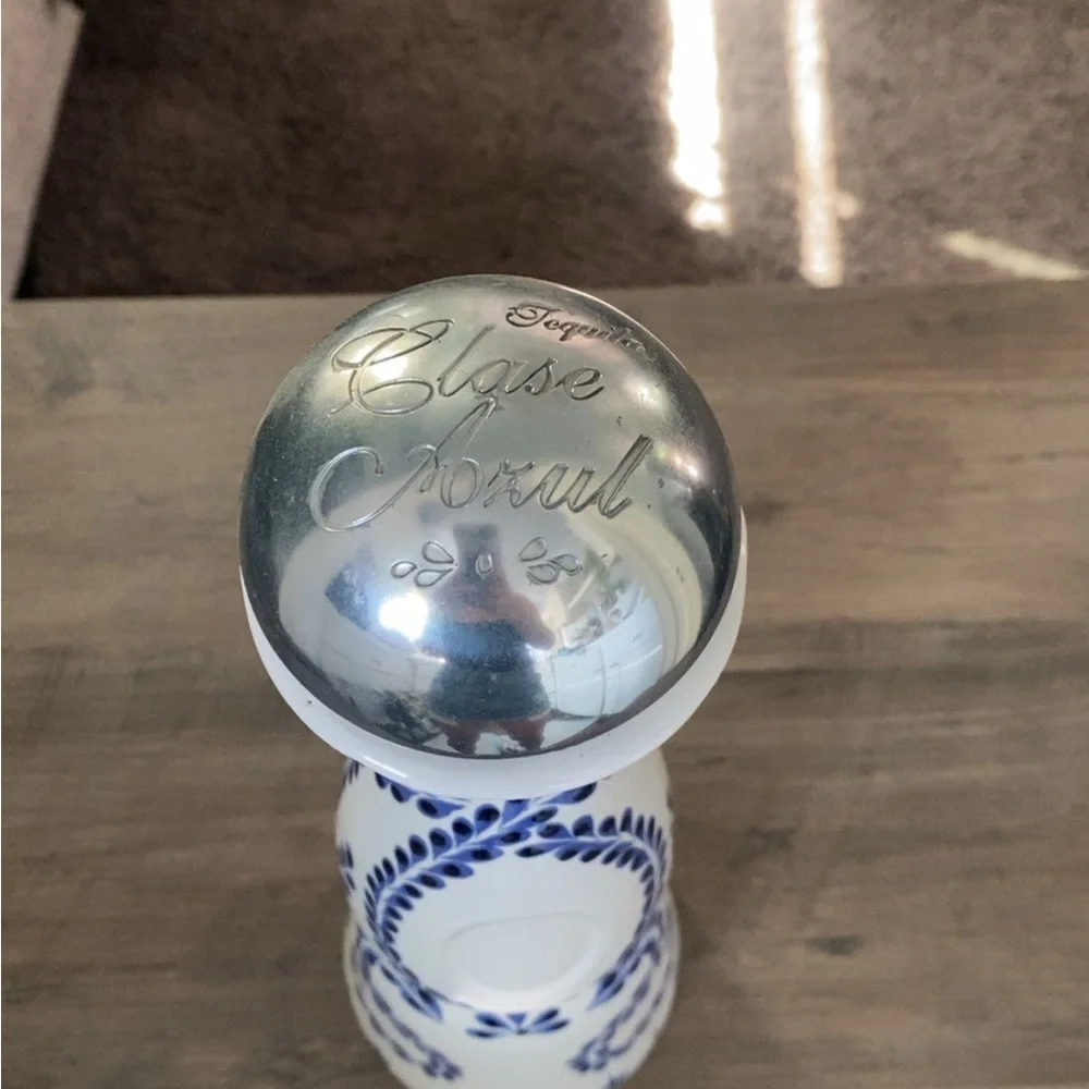 Blue and White Ceramic Vase - Picture 2 of 4